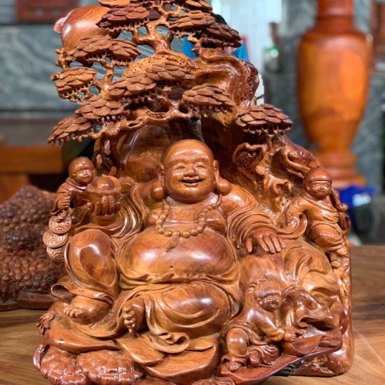 Tượng gỗ Phật Di Lạc - nhiều mẫu chọn