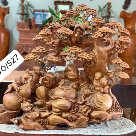 Tượng gỗ Phật Di Lạc - nhiều mẫu chọn