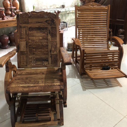 Ghế dựa mát xa bằng gỗ