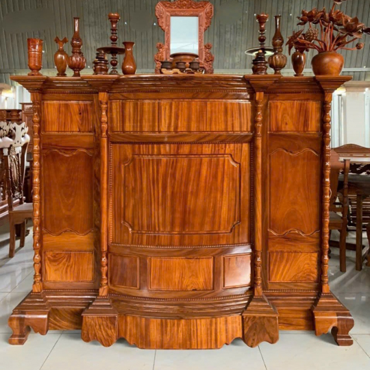Tủ thờ gỗ hoa văn 