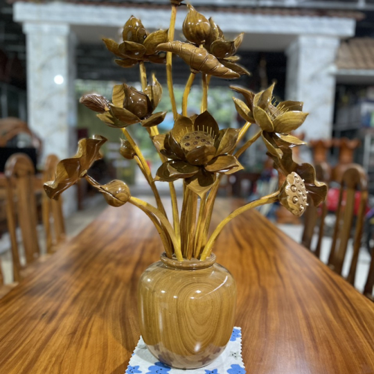 Bộ bàn dài 10 ghế, bàn gỗ nguyên khối