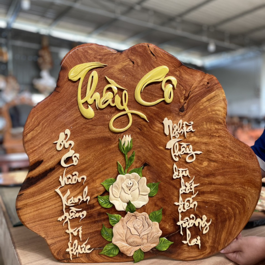 Chạm khắc tri ân-kính tặng - mẫu 5