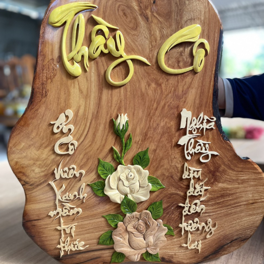 Chạm khắc tri ân-kính tặng - mẫu 8