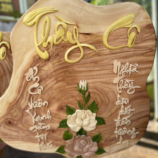 Chạm khắc tri ân-kính tặng - mẫu 12