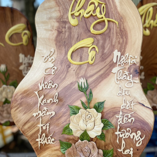 Chạm khắc tri ân-kính tặng - mẫu 16